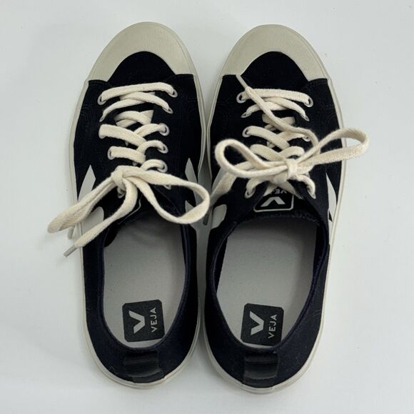 Veja Mens Sneakers Wata Canvas Low Top Black US 8 - Picture 4 of 11